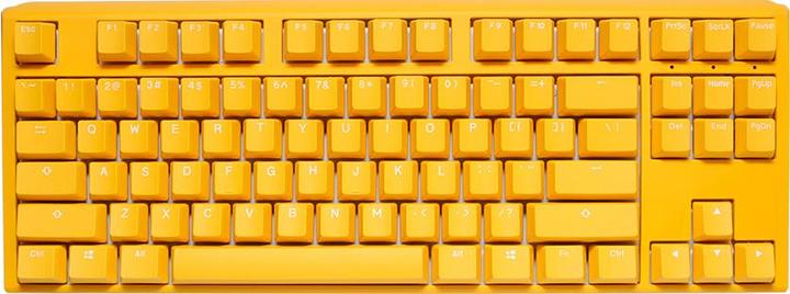 Produktbild Ducky One 3 Yellow TKL Gaming Tastatur, RGB LED - MX-Blue (US) (US, Kabelgebunden)