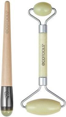 Actual product image EcoTools Jade Roller Facial Set Face Roller + Under Eye Roller Massage Tool 100% Jade Skincare Essen