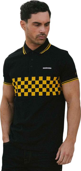 Immagine prodotto Lambretta SS25 Maglietta Polo Due Toni Bordata Uomo (4XL)