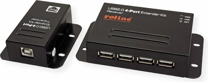 Actual product image Roline USB2.0 Extender via TP (USB-B, USB-A, 4 Ports)