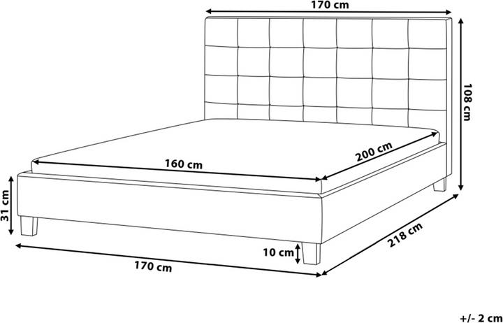 Actual product image Beliani La Rochelle (160 x 200 cm)