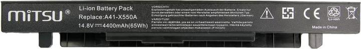 Actual product image Mitsu BATTERY BC/AS-X550H (ASUS 4400 MAH 65 WH) - Battery - Battery - Battery (8 Cells, 4400 mAh)