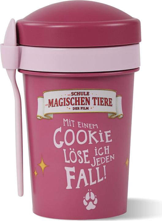 Produktbild Awave Die Schule der Magischen Tiere Müslibecher To Go 540 ml rPET | Beerenrot, Rabbat