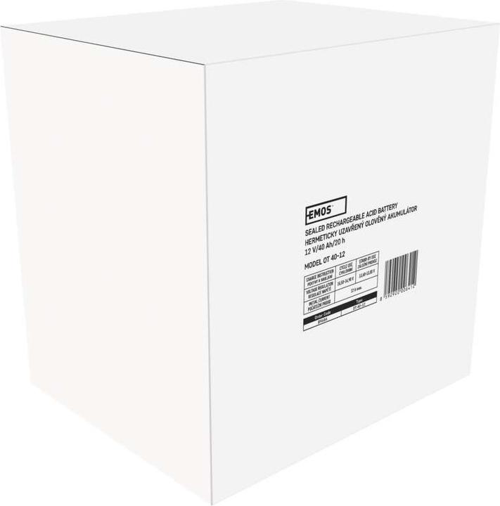 Produktbild Emos Wartungsfreier Blei-Akku 12 V/40 Ah M6 (1 Stk., Gerätespezifisch, 40000 mAh)