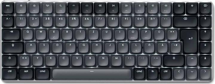 Actual product image Satechi SM1 Slim Mechanical Bacllit BT Keyboard German dark (DE, Cable, Wireless)