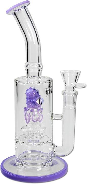 Actual product image Black Leaf octopus bong shower head percolator purple 28cm