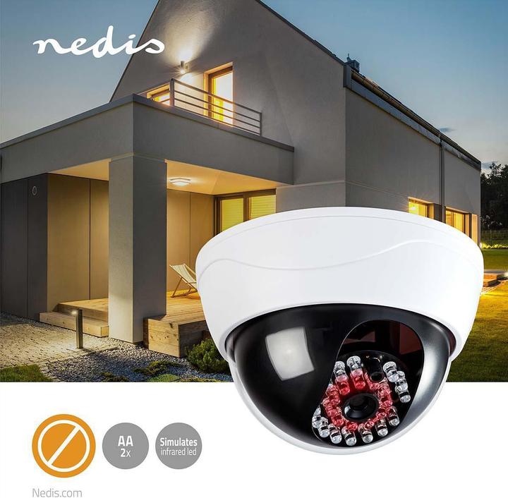 Actual product image Nedis DUMCD20WT Dummy Surveillance Camera Dome IP44 White