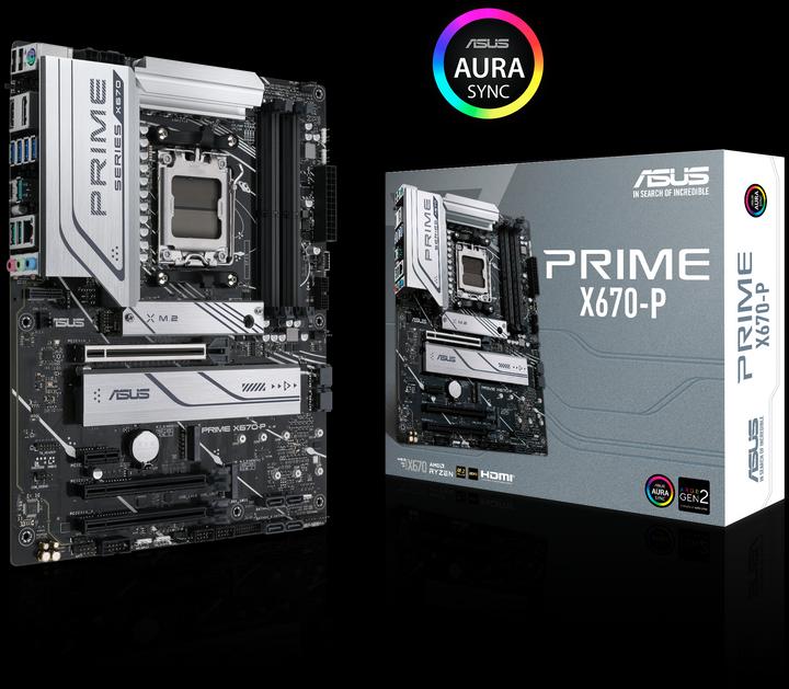 Actual product image ASUS PRIME X670-P (AM5, AMD X670, ATX)