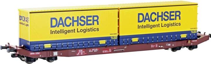 Actual product image Mehano 28409 HO Containerwagen Sgkkms 698 Dachser der DB Cargo Dachser der DB Ca (Track VI)