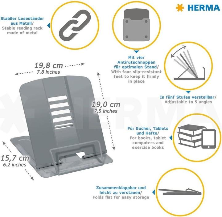 Productafbeelding HERMA Leesstandaard (3 x 20,5 x 23 cm)