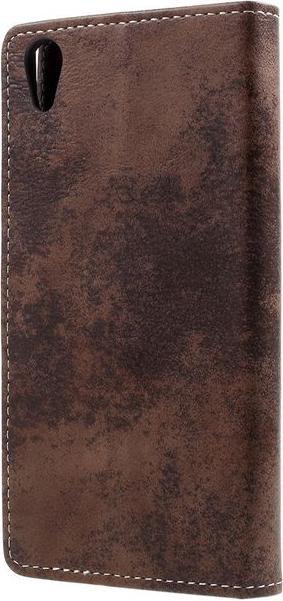 Produktbild MU Classic Leder Bookcover im Vintage Look (Xperia XA1 Plus)