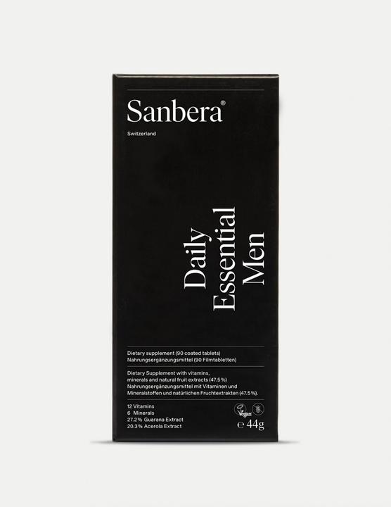 Nutritional values and ingredients Sanbera Daily Essential Men (90 Piece, Pills)