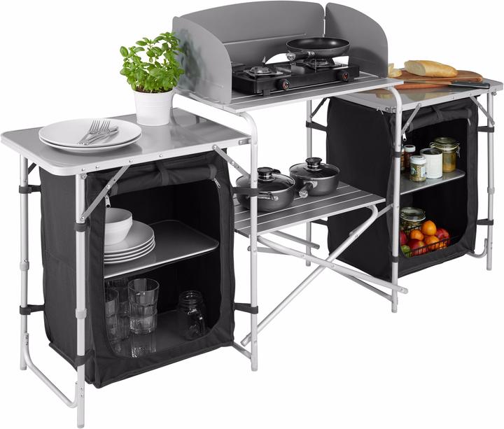 Immagine prodotto tectake Cucina da campeggio 172x52x104cm