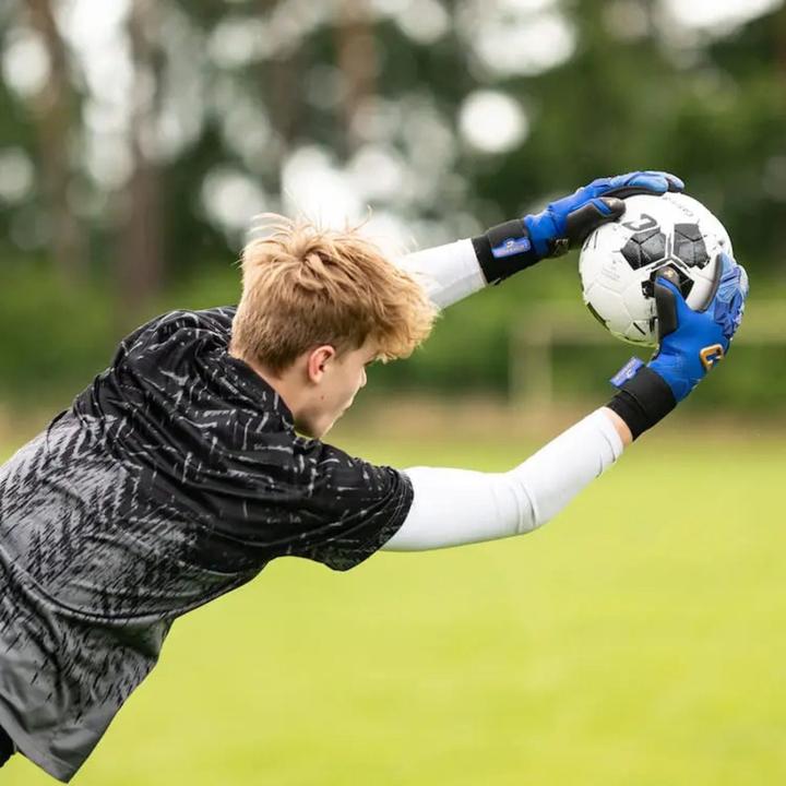Actual product image Catch & Keep Fussballhandschuhe Pulse X Blue Gr. 10 Torwart Goalie Handschuhe (10)