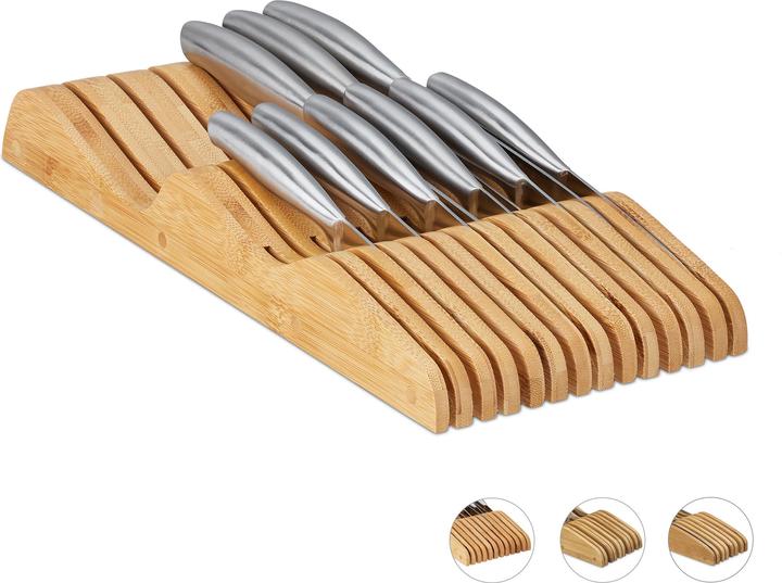 Actual product image Relaxdays Knife block