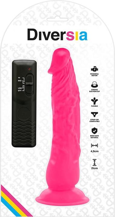 Immagine prodotto Diversia Dildo flessibile con vibrazione e base di aspirazione
