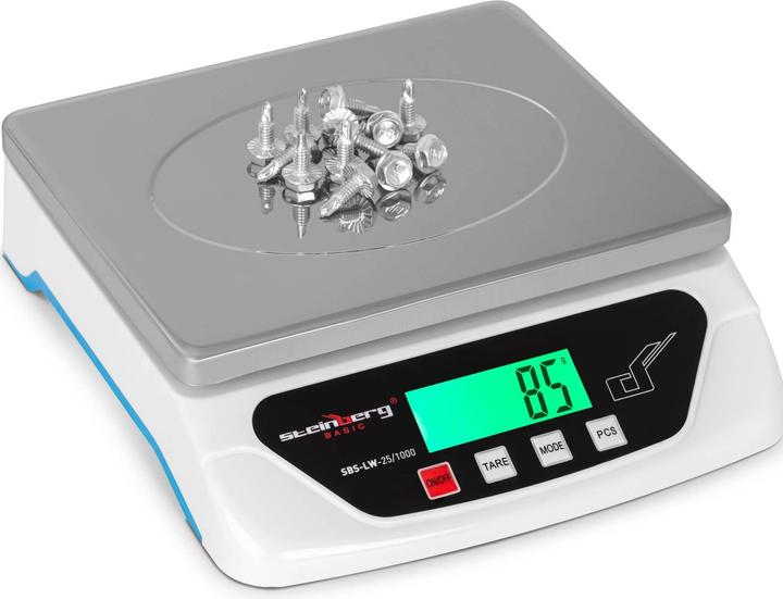 Produktbild Steinberg Digitale Küchenwaage 25kg/1g Feinwaage Briefwaage Präzisionswaage Laborwaage LCD