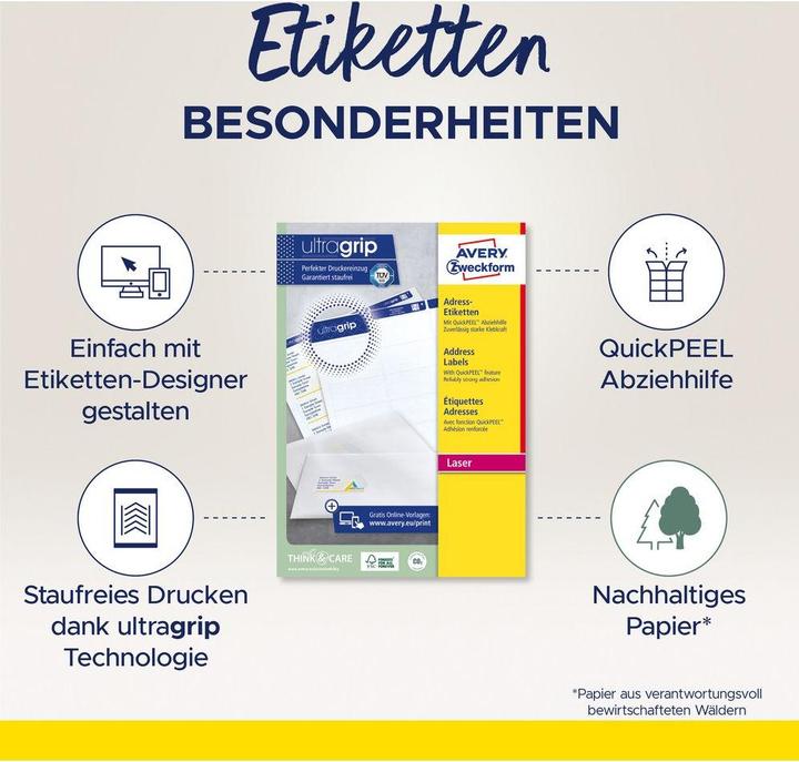Image du produit Avery Étiquettes d'adresse