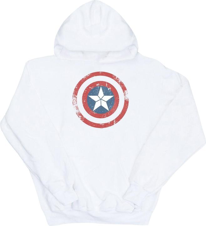 Captain America Civil War Distressed Shield Kapuzenpullover (XL)