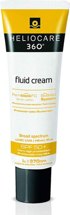 Heliocare 360° Fluid Cream (Sonnencreme Gesicht, SPF 50, 50 ml)