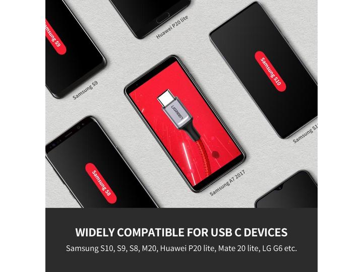 Actual product image Ugreen USB-C Cable 3A QC 3.0 1m (USB 3.0)