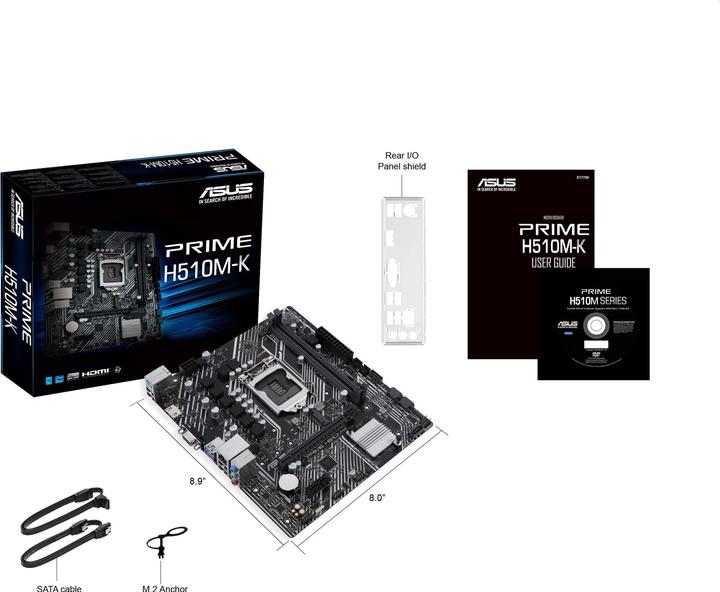 Produktbild ASUS PRIME H510M-K R2.0 (LGA 1200, Intel H510, mATX)