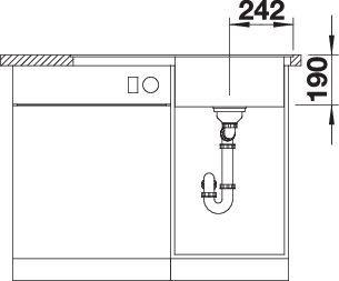 Produktbild Blanco Zenar 45 S-F (49.80 cm, 84.75 cm)