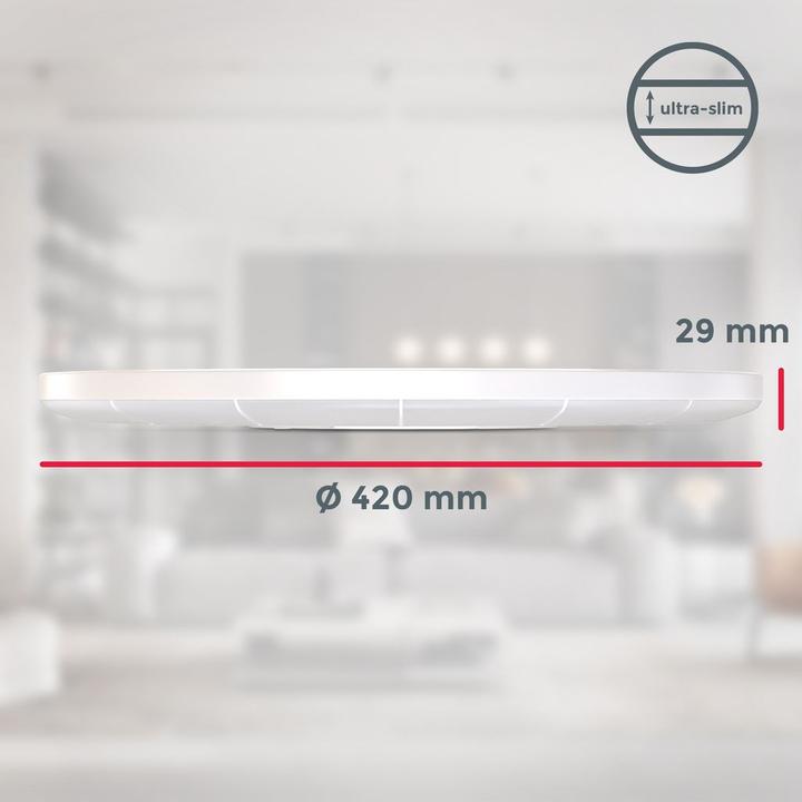 Actual product image B.K.Licht Ultra-flat LED panel with LED backlight, white, 1xLED/22W (3000 lm)