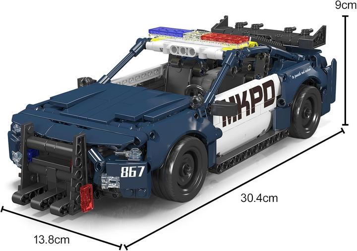 Actual product image Mould King Amerikanisches Polizeiauto Pullback