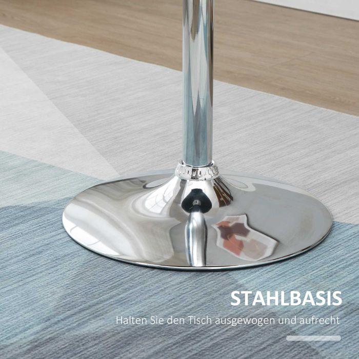 Produktbild Swisshandel24 Stehtisch, höhenverstellbar Stahl Schwarz Ø61 x 70-97 cm