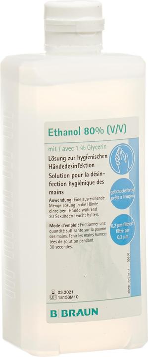 Produktbild Braun Ethanol 80% Glycerin 1% (500 ml)