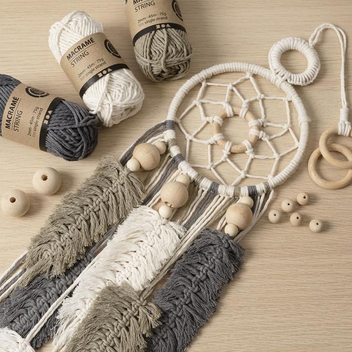 Produktbild Creativ Company Bastelset Mini Macramé Blumenaufhänger
