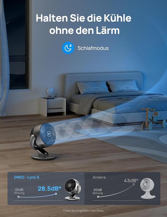 Produktbild Dreo Leiser Smart Tischventilator (28 dB)