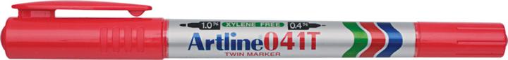Artline Twin Permanent Marker 041T (Rot, 0.40 mm, 1 x)