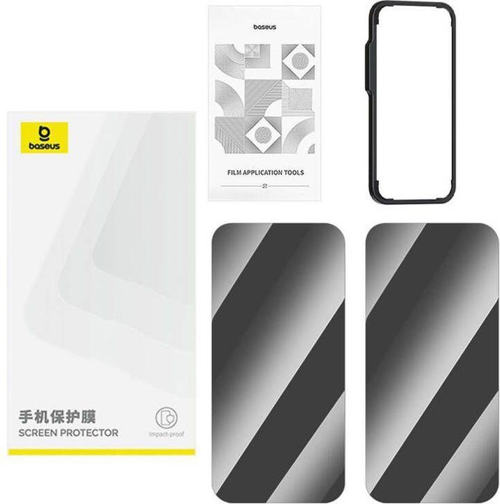 Image du produit Baseus verre trempé privatif Superior HD pour iP 11Pro Max/XS Max +2xkit de nettoyage et EasyStick (1 pièce(s), Apple iPhone 11 Pro Max)