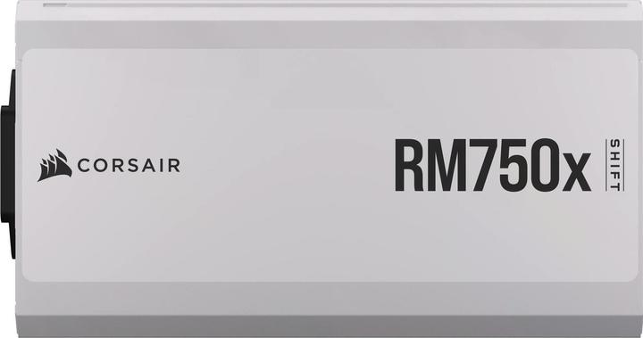 Actual product image Corsair RMx Shift White Series, RM750x Shift White, 750 Watt, 80 PLUS GOLD Certified, Fully Modular Power Su (750 W)