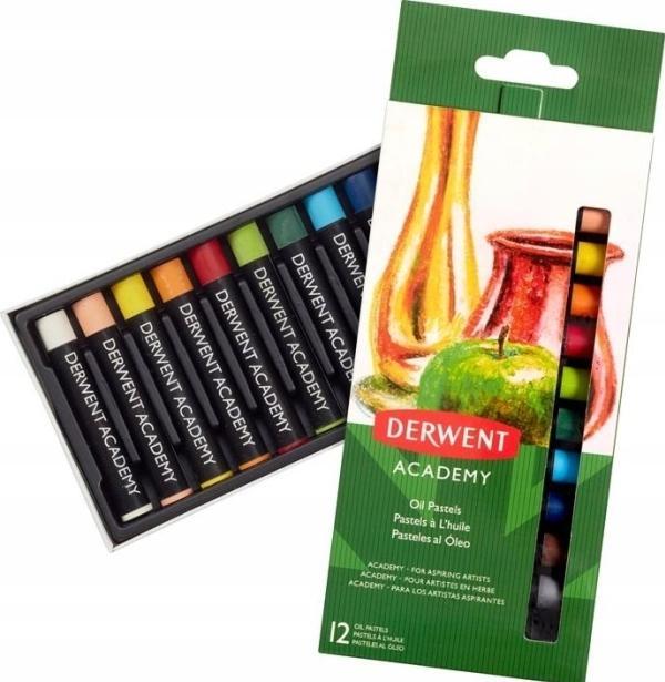 Derwent Pastelli ad olio multicolore, 12 pezzi (1 x)