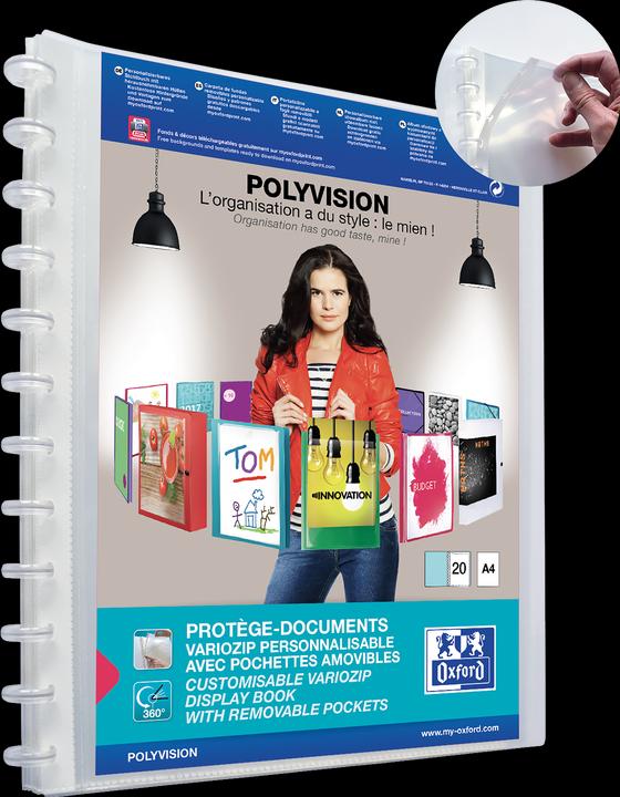 Image du produit Elba Livret de présentation Vario-Zipp, couleur : transparent avec pochette de présentation DIN A4 sur (A4, 1 x)