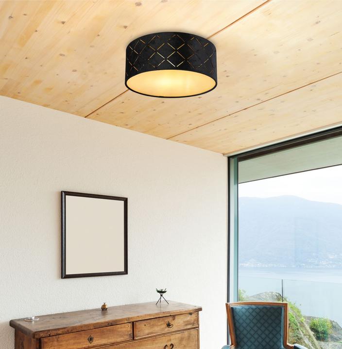Produktbild Globo Deckenleuchte Sunna schwarz 1xE27 LED (E27)