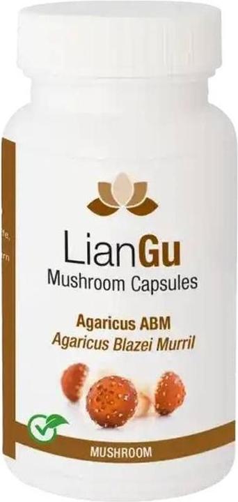 Actual product image Lian Agaricus ABM Mushroom Capsules 1 (180 Piece, Capsules, 150 g)