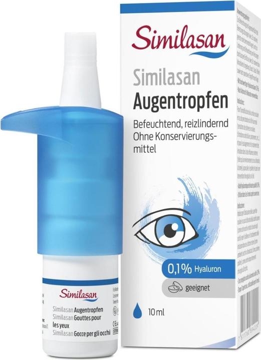 Actual product image Similasan Eye drops with 0,1% hyaluron (10 ml, Eye drops with 0.1% hyaluronic acid)