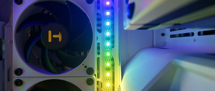 Actual product image Hyte Ls30 RGB Light Strips Blk 2pk (Blue, Green, Red)
