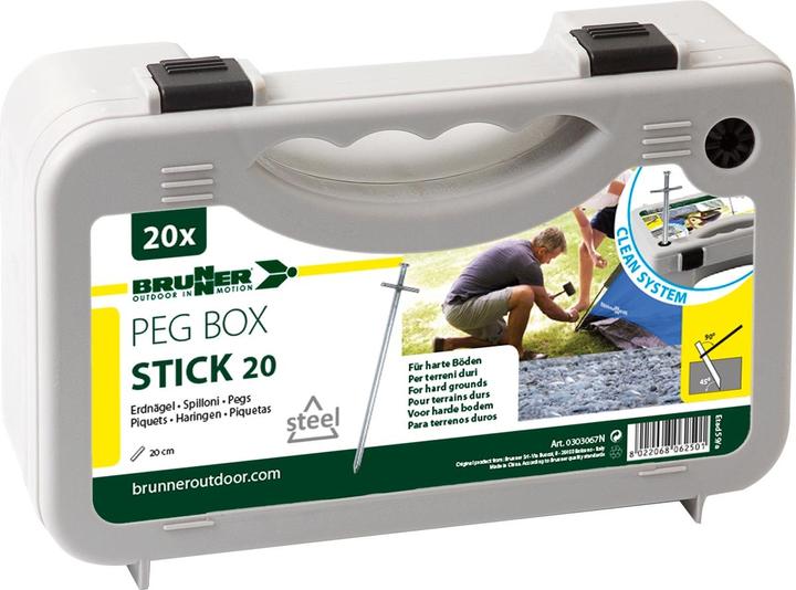 Brunner Peg Box Stick Ground Nail 20 pieces 20cm
