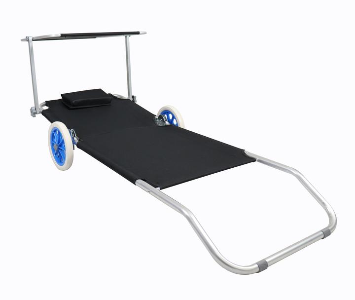 Immagine prodotto VCM Lettino con ruote e tettuccio parasole (165 cm)