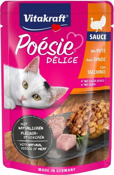 Vitakraft Poésie Déli sauce with turkey breast (Adult, 23 pcs., 85 g)
