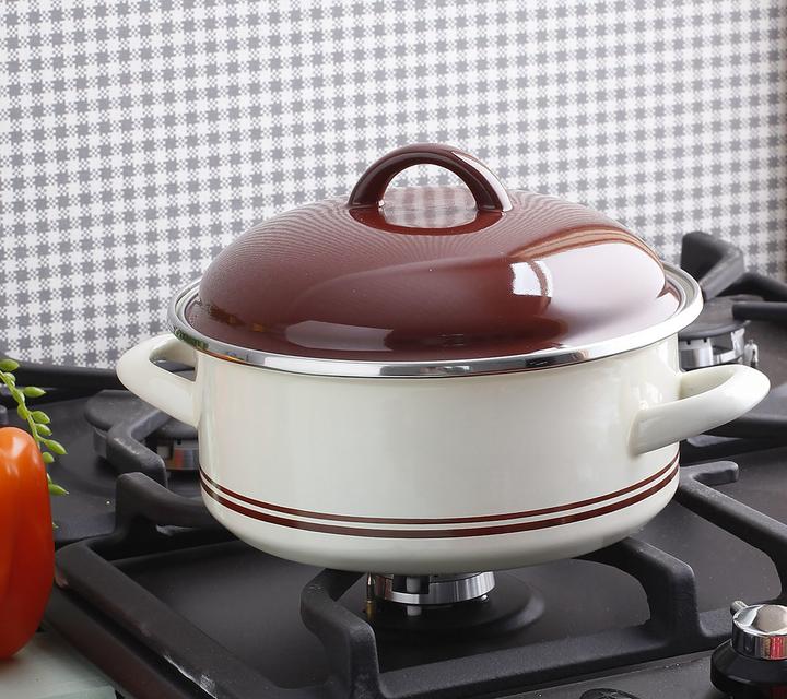 Image du produit ELO Cuiseur à vapeur pour pommes de terre (18 cm, Casserole, Cuiseur à vapeur, Émail, Acier)