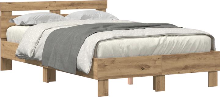 Image du produit VidaXL Cadre de lit en chêne Chêne fait main Chêne massif (135 x 190 cm)