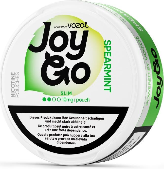 Vozol JoyGo Snus - Spearmint, 10mg (Nicotine Pouches, 10 mg)