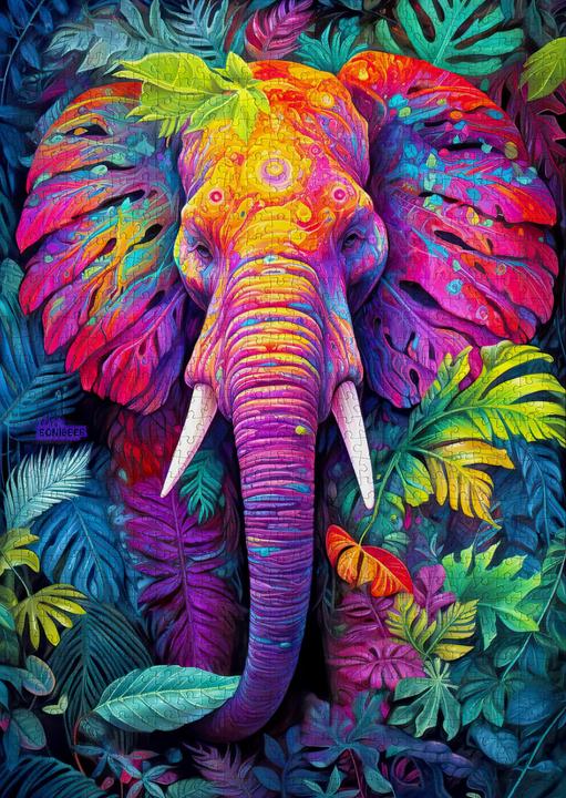 Produktbild Enjoy Puzzle Puzzle 1000 Teile - Verkleideter Elefant (1000 Teile)