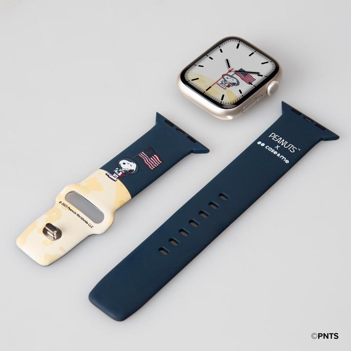 Actual product image Caseme Strap for Peanuts-themed Apple Watch 42, 44, 45,49mm (42 mm, 44 mm, 45 mm, 49 mm, Silicone)